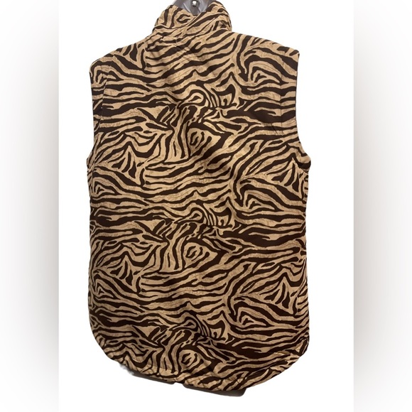 Animal Print Reversible Vest Size L - Picture 5 of 10